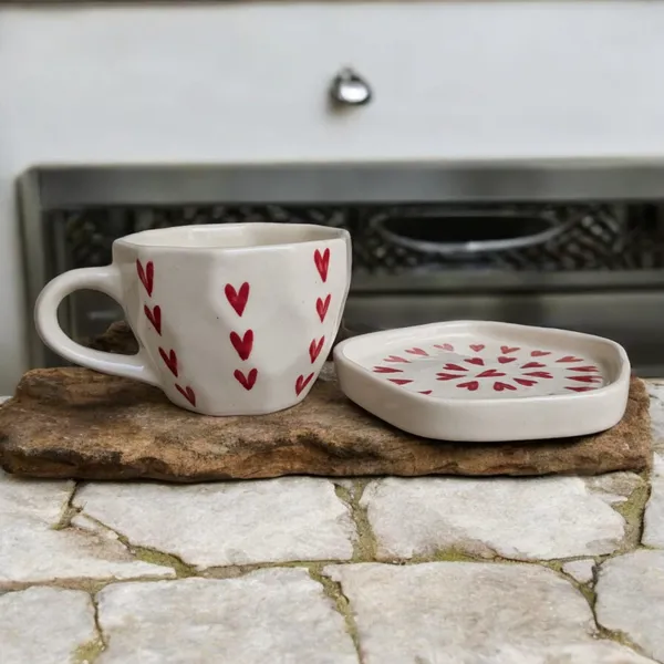 Madarks_Ceramic_Red_Heart_Tea_Cup_with_Saucers_Set_of_1