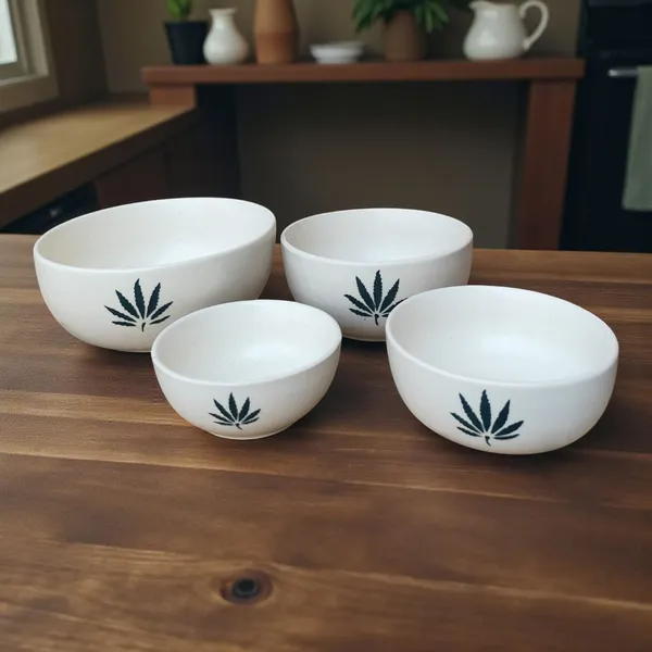 Madarks_Ceramic_Serving_Bowl_Set_of_4_|_Premium_White_Stoneware_Bowls_with_Leaf_Print_|_Mixing,_Serving,_Salad,_Cereal_&_Snack_Bowls_|_Microwave_&_Dishwasher_Safe_|_20.5cm,_17cm,_15cm,_13cm