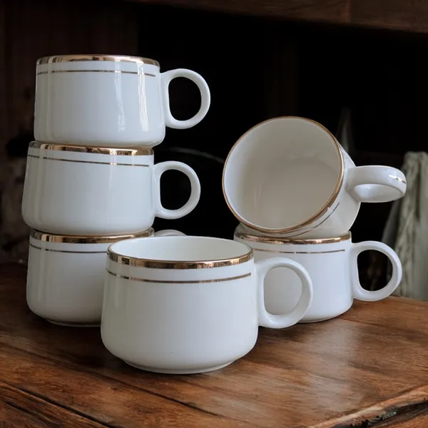 Madarks_Classic_White_Ceramic_Tea_Cups_with_Gold_Rim_–_Set_of_6,_Made_in_India
