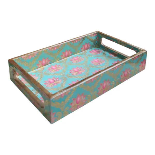 Madarks_Decorative_MDF_Serving_Tray_with_Lotus_Motif_–_Small,_Eco-Friendly_Design_(20_x_12.5_x_4_cm)