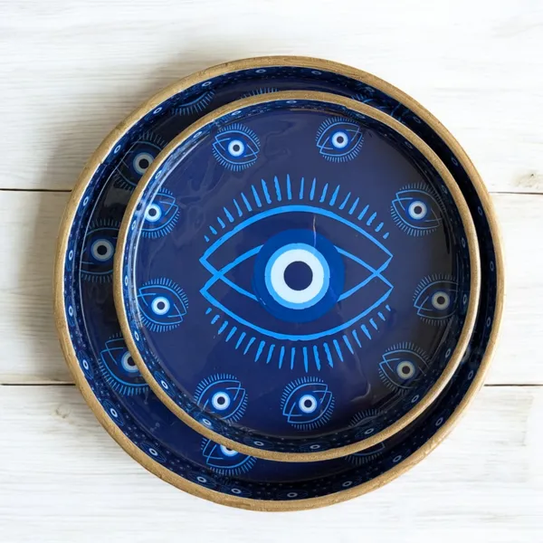 Madarks_Evil_Eye_Round_MDF_Decorative_Tray_Set