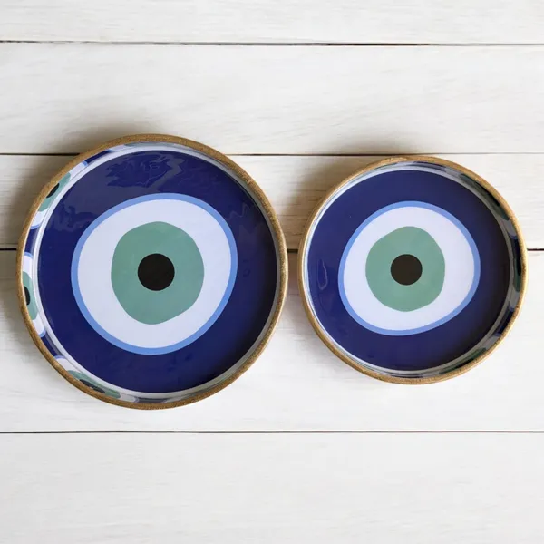 Madarks_Evil_Eye_Round_MDF_Decorative_Tray_Set,_9_and_7_Inch_Diameter