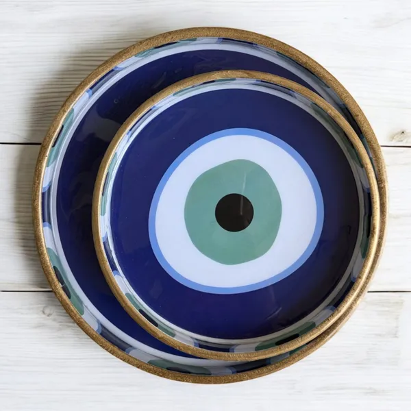 Madarks_Evil_Eye_Round_MDF_Decorative_Tray_Set,_9_and_7_Inch_Diameter