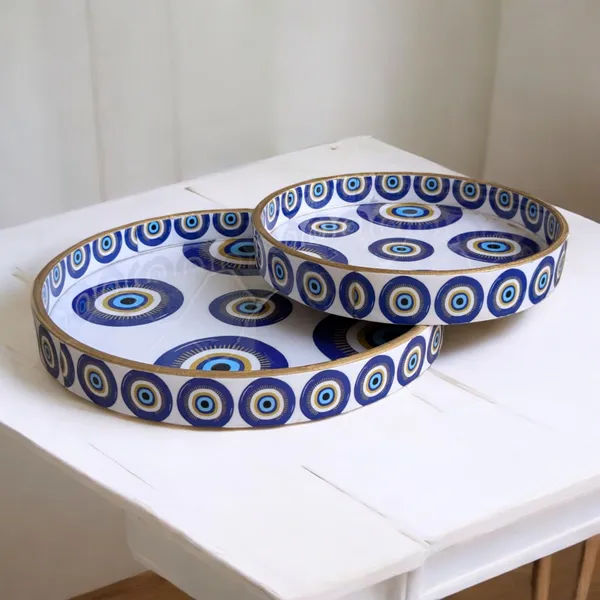 Madarks_Evil_Eye_Round_MDF_Decorative_Tray_Set,_9_inch_and__7_Inch_diameter