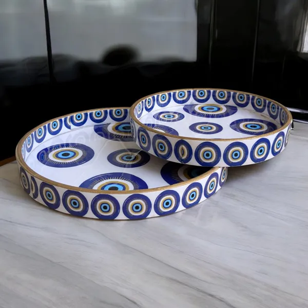 Madarks_Evil_Eye_Round_MDF_Decorative_Tray_Set,_9_inch_and__7_Inch_diameter