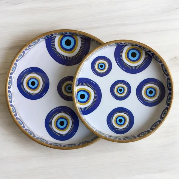 Madarks_Evil_Eye_Round_MDF_Decorative_Tray_Set,_9_inch_and__7_Inch_diameter