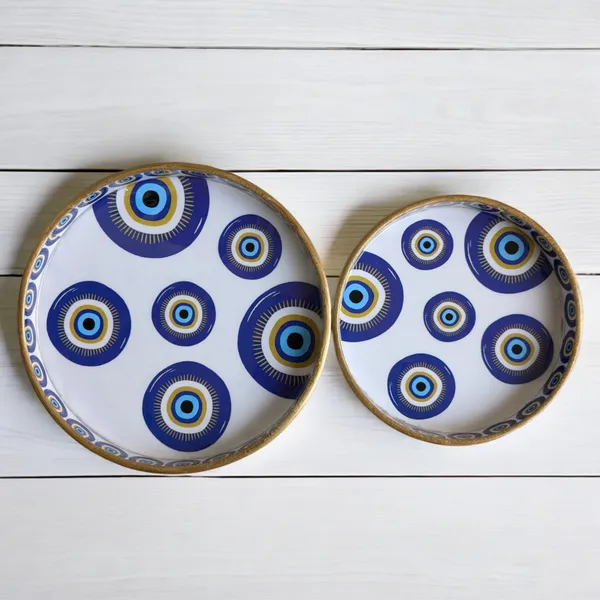 Madarks_Evil_Eye_Round_MDF_Decorative_Tray_Set,_9_inch_and__7_Inch_diameter