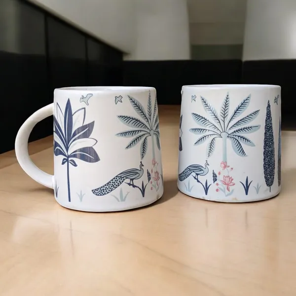 Madarks_Handcrafted_Blue_Ceramic_Coffee_Mug_Set_of_2_–_280_ml_|_Floral_&_Peacock_Design_|_8.5_cm_Diameter,_9_cm_Height_|_Microwave_&_Dishwasher_Safe_|_Made_in_India
