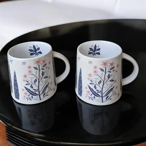 Madarks_Handcrafted_Blue_Ceramic_Coffee_Mug_Set_of_2_–_280_ml_|_Floral_&_Peacock_Design_|_8.5_cm_Diameter,_9_cm_Height_|_Microwave_&_Dishwasher_Safe_|_Made_in_India