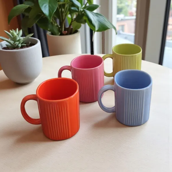 Madarks_Handcrafted_Ceramic_Coffee_Mug_Set_of_4_(300_ml_each)_–_Multicolor_|_Ribbed_Texture_|_Microwave_&_Dishwasher_Safe_|_Ideal_for_Tea,_Coffee_&_Hot_Beverages