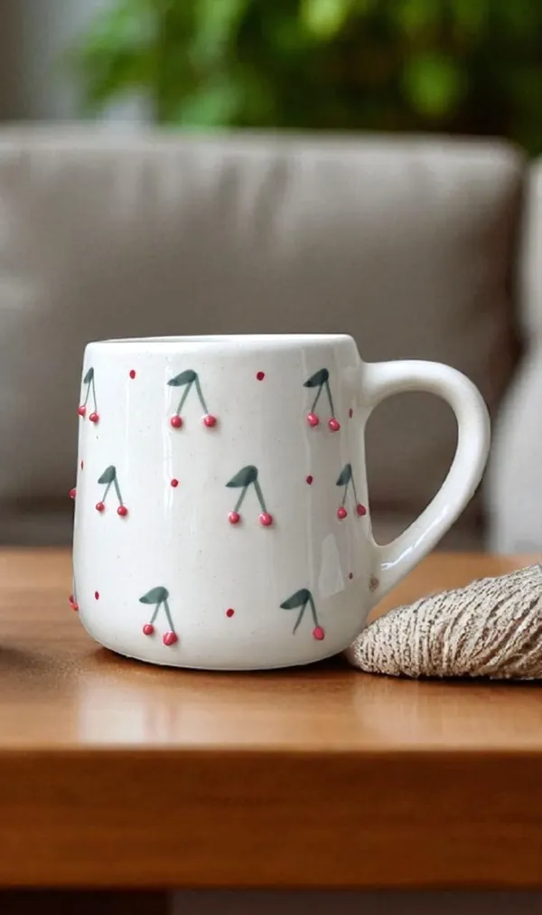 Madarks_Handcrafted_Ceramic_Coffee_Mug_with_Cherry_Embossed_Design_–_350_ml,_Microwave_&_Dishwasher_Safe