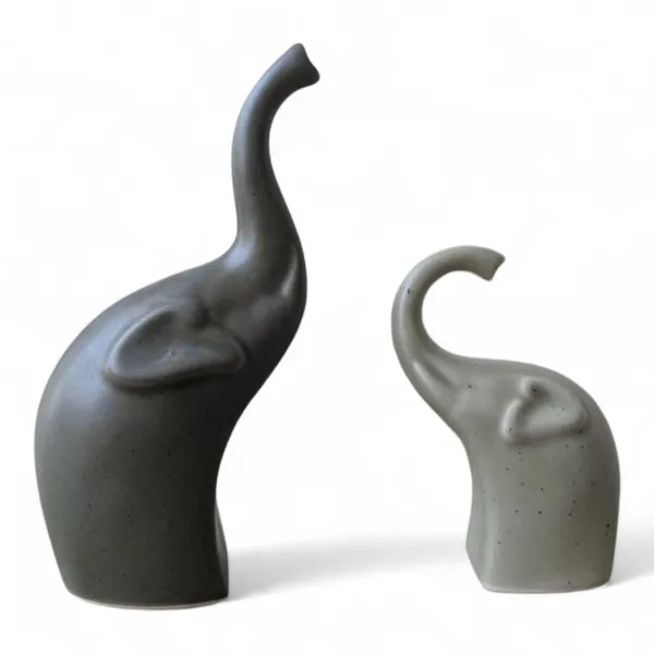 Madarks_Handcrafted_Ceramic_Elephant_Showpiece_Set_–_Matte_Finish,_Modern_Decor_Accent_for_Living_Room_&_Office_(Set_of_2)