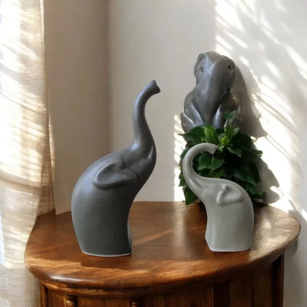 Madarks_Handcrafted_Ceramic_Elephant_Showpiece_Set_–_Matte_Finish,_Modern_Decor_Accent_for_Living_Room_&_Office_(Set_of_2)