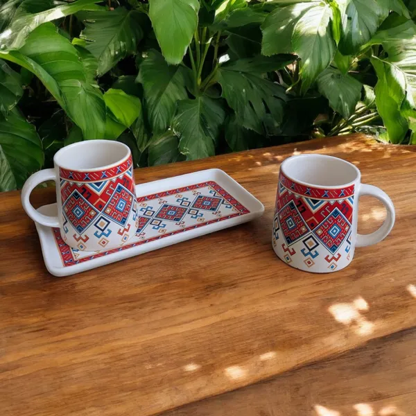 Madarks_Handcrafted_Ceramic_Mug_Set_with_Tray_–_Ethnic_Print_(Set_of_2,_300ML_Each)