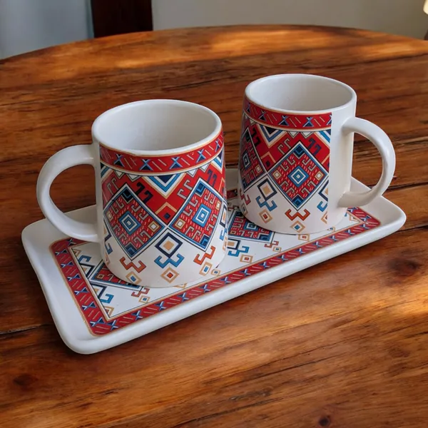 Madarks_Handcrafted_Ceramic_Mug_Set_with_Tray_–_Ethnic_Print_(Set_of_2,_300ML_Each)