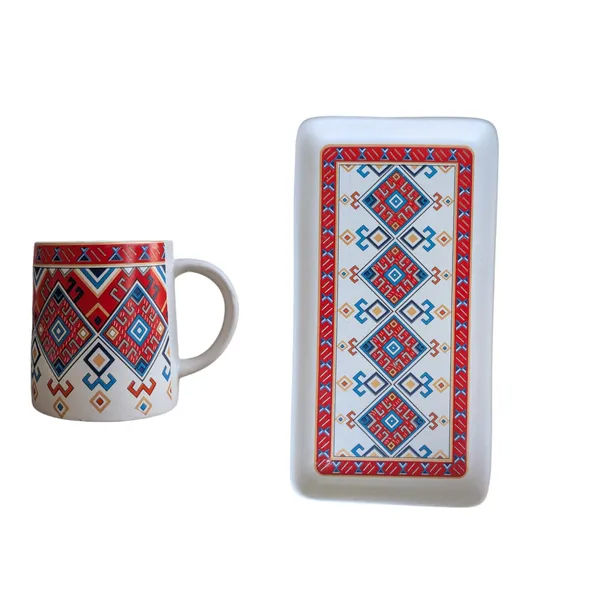 Madarks_Handcrafted_Ceramic_Mug_Set_with_Tray_–_Ethnic_Print_(Set_of_2,_300ML_Each)