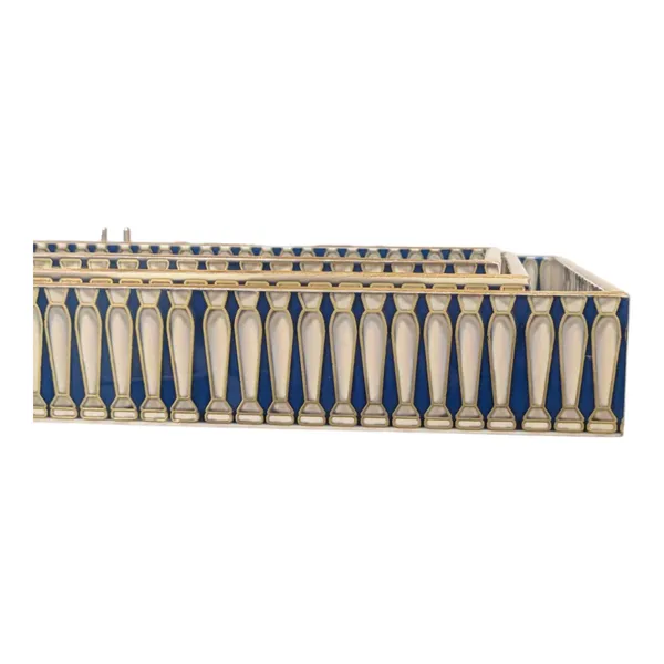 Madarks_Handcrafted_Decorative_Wooden_Tray_Set_–_Set_of_3_|_Enamelled_Top_with_Swan_&_Garden_Artwork_|_Large_(16x10),_Medium_(14x8),_Small_(12x6)_Inches_|_Elegant_Trays_for_Dining,_Kitchen_&_Gifting