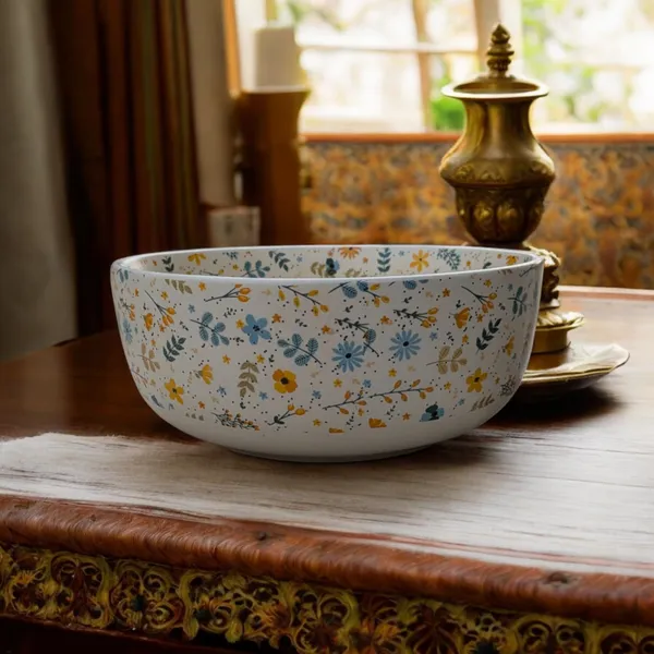 Madarks_Handcrafted_Floral_Ceramic_Serving_Bowl_(7-inch_Diameter)