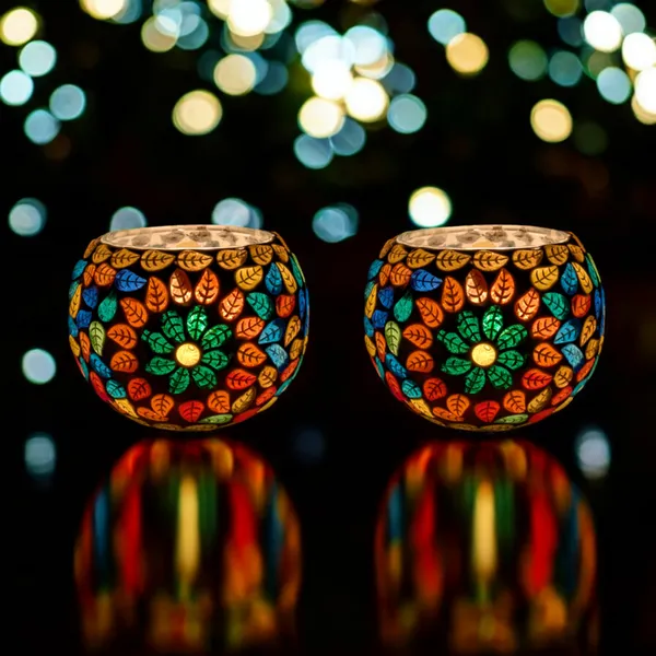 Madarks_Handcrafted_Mosaic_Glass_Candle_Holders_(Set_of_4),_3.5_Inch_x_2.5_inch
