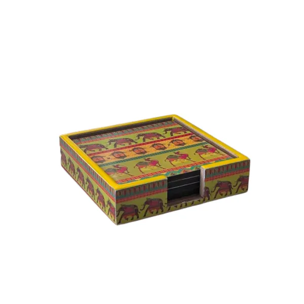 Madarks_Handcrafted_Wooden_Coaster_Set_with_Holder_–_Pack_of_4_|_Rajasthani_Folk_Art_Design_|_4x4_inch_Coasters_with_4.5x4.5_inch_Stand_|_Perfect_for_Tea,_Coffee,_Dining_&_Gifting