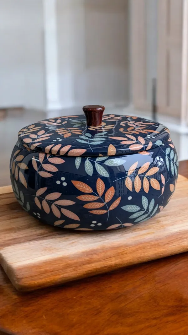 Madarks_Handcrafted_Wooden_Roti_Box_with_Elegant_Leaf_Design_–_8-Inch_Diameter