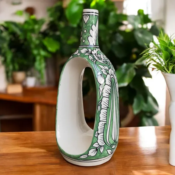 Madarks_Handcrafted_&_Hand-Painted_Hollow_Ceramic_Vase_–_28_cm