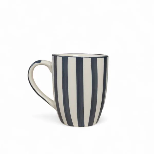 Madarks_Handpainted_Ceramic_Coffee_Mugs_Set_of_6_|_420_ml_Each_|_Grey_&_White_Vertical_Stripes_|_Microwave_&_Dishwasher_Safe_|_Tea_&_Coffee_Cup_Set