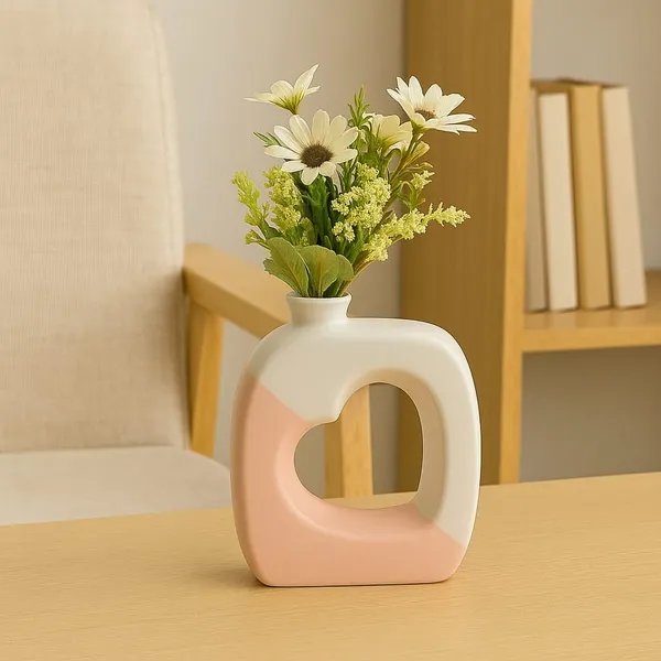 Madarks_Modern_Abstract_Ceramic_Vase_–_Heart_Cutout_Design_–_Dual_Tone_Pink_&_White_–_Minimalist_Home_Décor