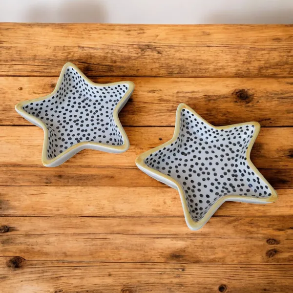 Madarks_Pack_of_2_Star-Shaped_6_Inch_Ceramic_Bowl_Cum_Platter_with_Yellow_rim_–_1_Inch_Height,_Microwave_and_Dishwasher_safe