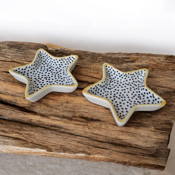 Madarks_Pack_of_2_Star-Shaped_6_Inch_Ceramic_Bowl_Cum_Platter_with_Yellow_rim_–_1_Inch_Height,_Microwave_and_Dishwasher_safe