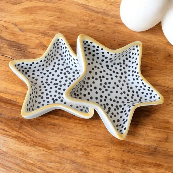 Madarks_Pack_of_2_Star-Shaped_6_Inch_Ceramic_Bowl_Cum_Platter_with_Yellow_rim_–_1_Inch_Height,_Microwave_and_Dishwasher_safe