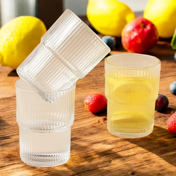 Madarks_Ribbed_Glass_Coffee_Tumbler_with_Lids_and_Straw_Pack_of_500ml_Clear_Water_Drinking_Cup_for_Juice,_Smoothies,Iced_Tea_Home_&_Travel_Sipper_Mug