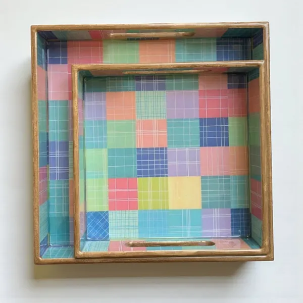 Madarks_Set_of_2_Waterproof_MDF_Serving_Trays_–_10x10_&_8x8_Inch_|_Premium_Decorative_Wooden_Trays_|_Multi-Use_Tea,_Coffee,_Snack,_Breakfast_&_Home_Décor_Tray_|_Floral_&_Pattern_Designs