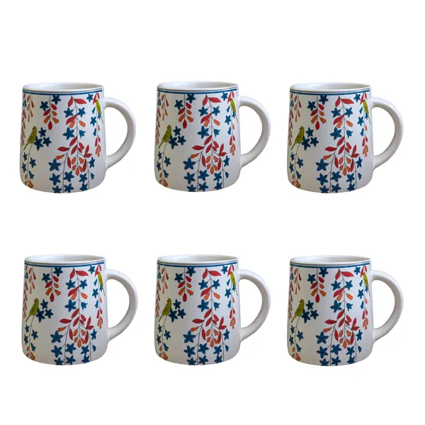 Madarks_Set_of_6_Floral_Ceramic_Coffee_Mugs_-_Elegant_&_Durable_Drinkware,_Capacity:_300_ML