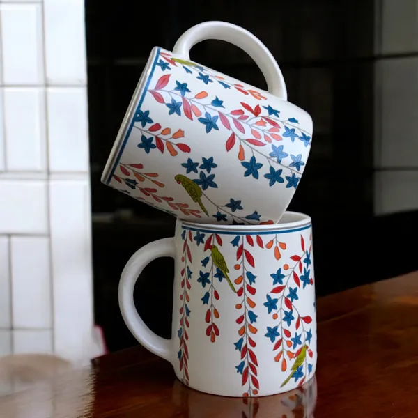 Madarks_Set_of_6_Floral_Ceramic_Coffee_Mugs_-_Elegant_&_Durable_Drinkware,_Capacity:_300_ML