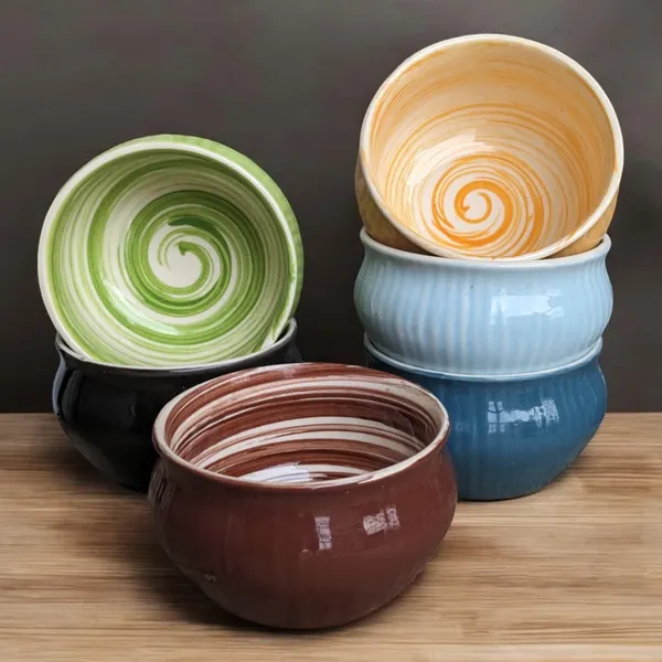 Set_of_6_Handcrafted_Ceramic_Soup_Bowls_(300ml),_Multicolour,_Multipurpose