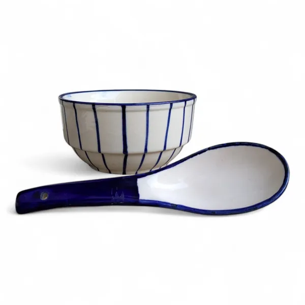 Madarks_Striped_Ceramic_Soup_Bowl_Set_with_Matching_Spoons_�_Set_of_6