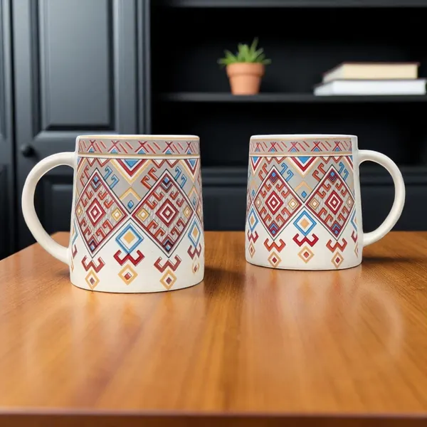 Madarks_Tribal_Mosaic_Ceramic_Mug_Set_–_Handcrafted_Coffee_Mugs_–_8.5_cm_x_9_cm_(3.35_x_3.54_inch)_–_Set_of_2