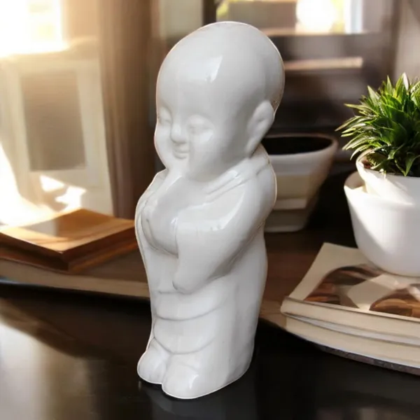 Madarks_White_Ceramic_Baby_Monk_Idol_–_30_cm_|_Decorative_Buddha_Statue_for_Home,_Office_&_Meditation_Corners_|_Handcrafted_Figurine_|_Peaceful_Praying_Monk
