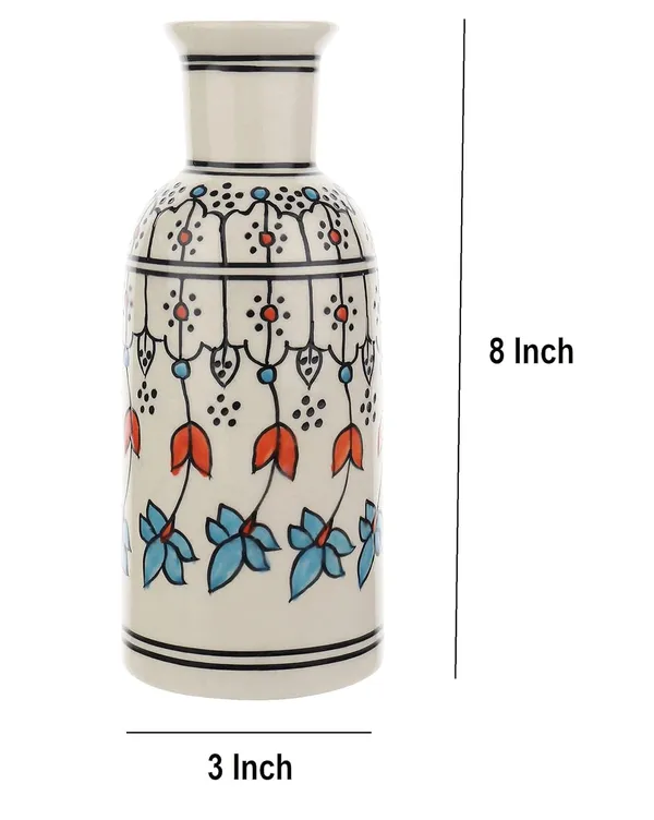 Madarks__Ceramic_Vase_|_Centre_Table_Decoration_Piece_|_Home_Decor_Showpiece_|_For_Home_and_Living_Room_Decor_-_Hand_Painted_Motif_Vase_-_19.5cm_Height_-_Pack_of_2