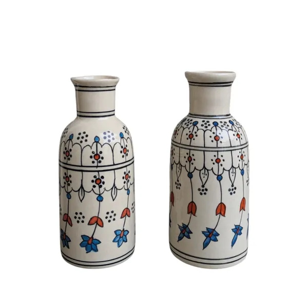 Madarks__Ceramic_Vase_|_Centre_Table_Decoration_Piece_|_Home_Decor_Showpiece_|_For_Home_and_Living_Room_Decor_-_Hand_Painted_Motif_Vase_-_19.5cm_Height_-_Pack_of_2