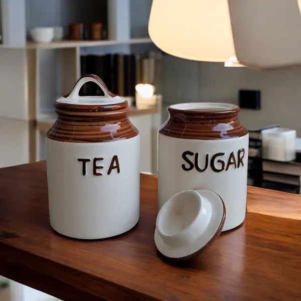Non-Airtight_lid_Set_of_2_Handcrafted_Ceramic_Storage_Jars_with_Lids_–_250_ML_Each_|_Ideal_for_Pickles,_Spices,_Tea,_and_Sugar