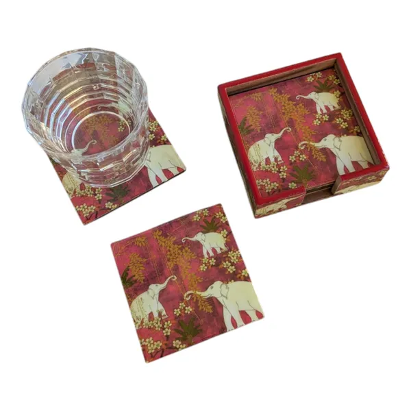 Royal_Elephant-Themed_Handcrafted_MDF_Coaster_Set_with_Stand_–_Pack_of_6