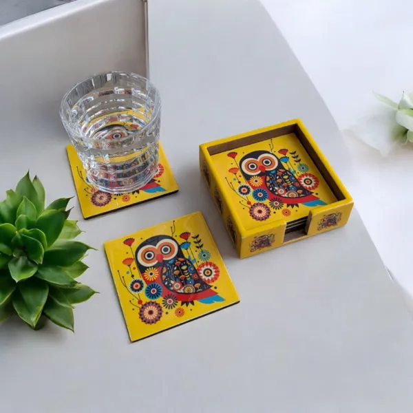 Set_of_6_Decorative_Coasters_with_Owl_Design_–_4x4_Inches