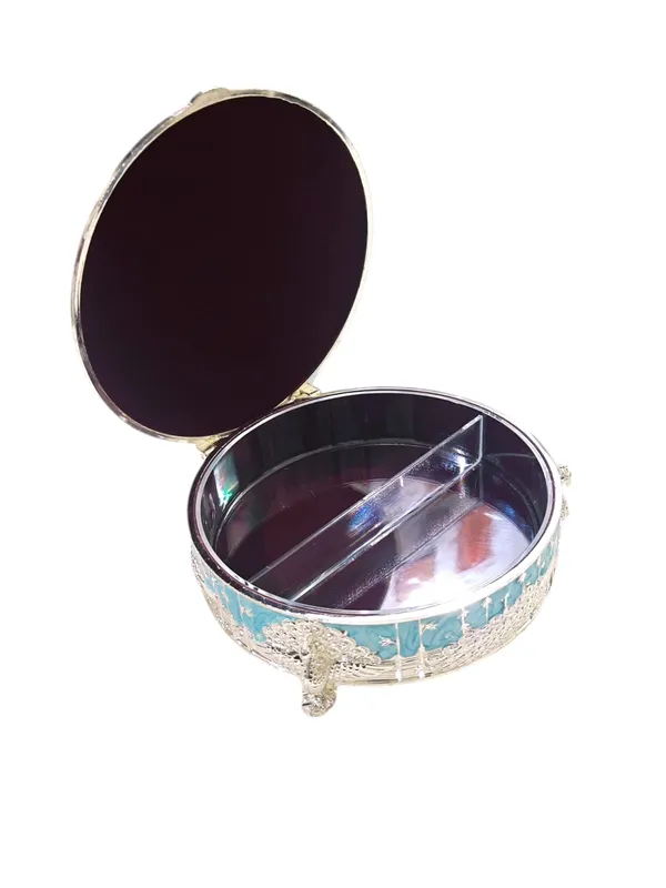 German_Silver_Dry_Fruit_Box_Premium_Gift_Item_for_Wedding,_Return_Gift_&_Festive_Serving_Bowl