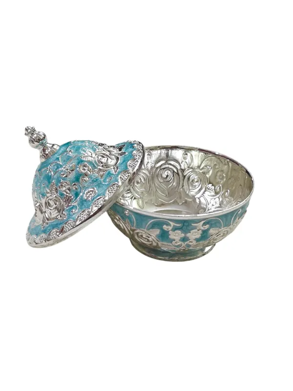German_Silver_Dry_Fruit_Box_Premium_Gift_Item_for_Wedding,_Return_Gift_&_Festive_Serving_Bowl_(Thali_Set)