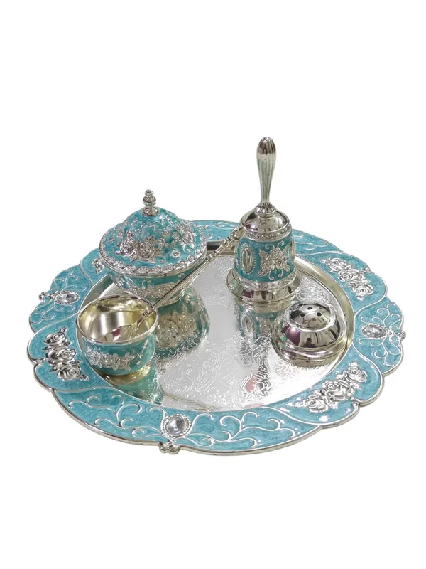 German_Silver_Dry_Fruit_Box_Premium_Gift_Item_for_Wedding,_Return_Gift_&_Festive_Serving_Bowl_(Thali_Set)