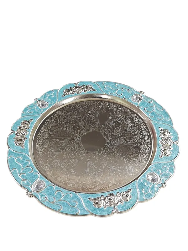 German_Silver_Dry_Fruit_Box_Premium_Gift_Item_for_Wedding,_Return_Gift_&_Festive_Serving_Bowl_(Thali_Set)