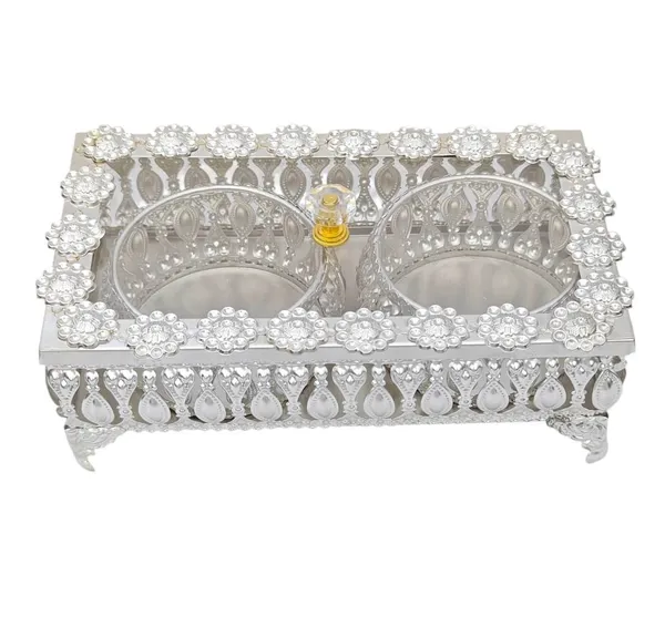 German_Silver_Metal_2_Bowl_Set_with_Lid_&_Tray_|_Crystal_Knob_Dry_Fruit_&_Sweet_Server_|_Elegant_Home_Décor,_Festive_&_Wedding_Return_Gift