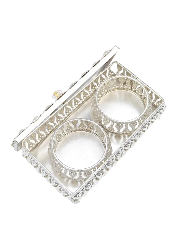 German_Silver_Metal_2_Bowl_Set_with_Lid_&_Tray_|_Crystal_Knob_Dry_Fruit_&_Sweet_Server_|_Elegant_Home_Décor,_Festive_&_Wedding_Return_Gift